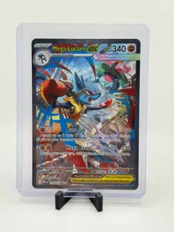 Mega Lucario Ex Alternate Art 179/132 Mega Evolution Secret Rare Pokemon Card NM - Image 1