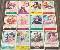 One Piece Card Game Lot Of 12 One Piece Ladies - Binder Cards! - Image 1