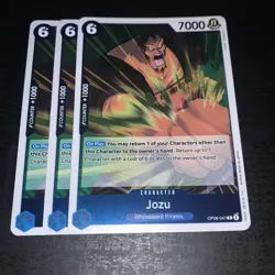 One Piece CCG Two Legends Jozu Foil Rare Card OP08-047 Set Of 3 - Image 1