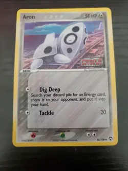 (LP) Aron Reverse Holo 42/108 EX Power Keepers STAMPED Pokemon Card 2007 - Image 1