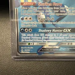Pokemon Card Greninja GX 120/131 Full Art Ultra Rare Forbidden Light - (LP) - Image 5