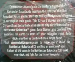 Battlestar Galactica CCG Collectable Card Game 62 card 2 Player Starter Set Pack - Image 2