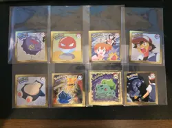 (8) Gold Bordered Holo, Artbox Series 1, 1999 Sticker Pokemon Cards - Image 1
