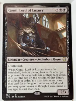 Gonti, Lord of Luxury - Commander: Adventures - Magic the Gathering MTG Nice! - Image 1
