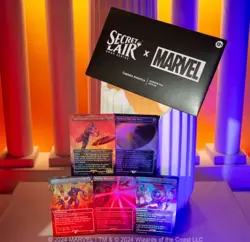 Magic The Gather Marvel Secret Lair Captain America Foil Edition Sealed MTG NM - Image 1