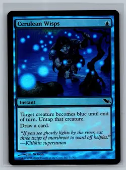 Magic The Gathering Shadowmoor Cerulean Wisps #31/301 Foil MTG TCG CCG - Image 1
