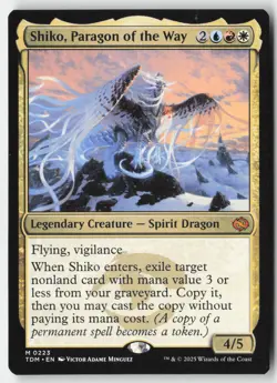 MTG - Shiko, Paragon of the Way M Tarkir: Dragonstorm 223 LP-NM - Image 1