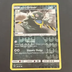 Alolan Grimer 83/147 Sm-Burning Shadows Reverse Holo Pokemon TCG LP 2017 - Image 1