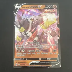 Single Strike Urshifu V 085/163 ULTRA RARE SWSH: Battle Styles Pokemon NM 2021 - Image 1