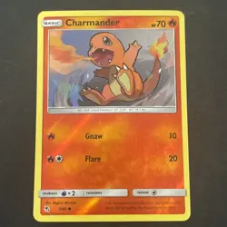 Charmander 7/68 Reverse Holo - Hidden Fates Pokemon Card - English TCG 2019 - Image 1