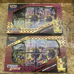 Lot of 2 Pokemon TCG Crown Zenith Premium Playmat Collection Box Morpeko V-Union - Image 1