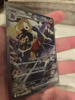Pokemon TCG Cynthia's Garchomp EX 232/182 SIR Destined Rivals - Image 3