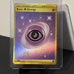 Pokemon Psychic Energy 207/165 MEW EN-151 Gold Hyper Rare Holo NM - Image 1