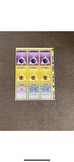 Pokemon Cropped Uncut Sheet #10 Dylan - Image 1