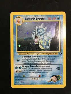 Pokemon Gyarados Holo Rare Misty's Gym Challenge 13/132 LP-MP (clean front) - Image 1