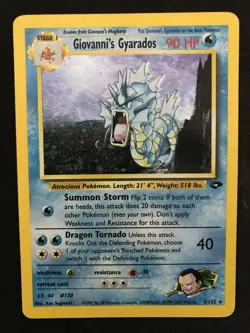 Pokemon Gyarados Holo Rare Misty's Gym Challenge 13/132 LP-MP (clean front) - Image 2