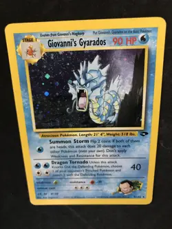 Pokemon Gyarados Holo Rare Misty's Gym Challenge 13/132 LP-MP (clean front) - Image 3