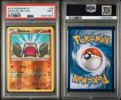 2014 Pokemon Geodude 45/106 XY Flashfire Reverse Holo PSA 9 Mint - Image 3
