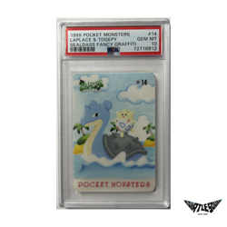 1999 Pocket Monsters Sealdass Fancy Graffiti Laplace & togepy PSA 10 POP 11 - Image 1