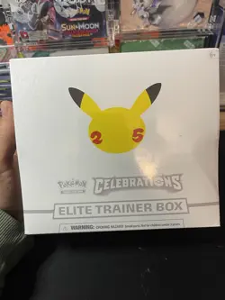 Pokemon TCG: 25th Anniversary Celebrations Elite Trainer Box W/ Acrylic Case 820650809439 - Image 3
