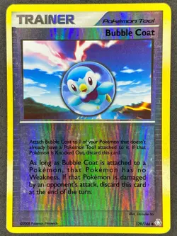 Pokemon Bubble Coat Reverse Holo 129/146 LA Legends Awakened LP - Image 1