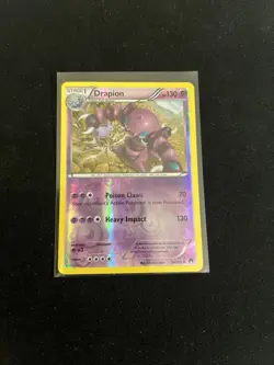 2016 Pokemon TCG Drapion 54/122 Breakpoint Reverse Holo LP-NM - Image 1