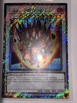 Yu-Gi-Oh! Jurrac Meteor RA04-EN139 Platinum Secret Rare 1st Edition NM - Image 1