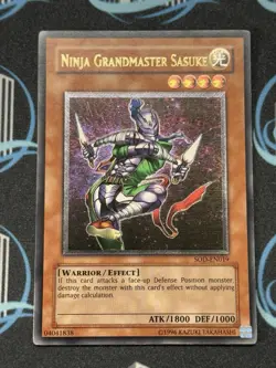 Yugioh Ninja Grandmaster Sasuke SOD-EN019 Ultimate Rare - Image 1