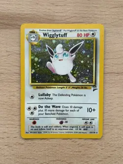 Wigglytuff 19/130 Pokemon Card Base Set 2 Holo Rare - Image 1