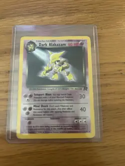Pokemon TCG Dark Alakazam Team Rocket 1/82 Holo Unlimited Holo Rare Card - Image 1