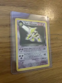 Pokemon TCG Dark Alakazam Team Rocket 1/82 Holo Unlimited Holo Rare Card - Image 2