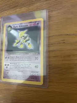 Pokemon TCG Dark Alakazam Team Rocket 1/82 Holo Unlimited Holo Rare Card - Image 4