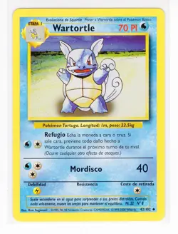 ~ESP~ SPANISH Wartortle 42/102 Base Set Pokemon Card (LB3) - Image 1