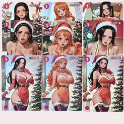 9×One Piece Doujin Card Christmas Gifts Series Goddess Stroy Waifu ACG Custom - Image 1