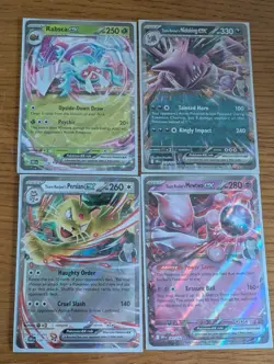 Pokemon TCG Destined Rivals 4 EX Card Bundle - Image 1
