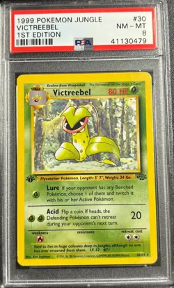 PSA 8 Victreebel 3064 1st Edition Jungle 1999 Pokemon Card - Image 1