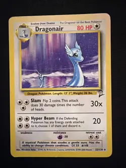 Dragonair 22/130 2000 Base Set 2 Pokemon TCG Card WOTC Vintage - Image 1