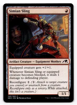 Simian Sling - NM MTG NEO - Kamigawa: Neon Dynasty 163/302 - Image 1