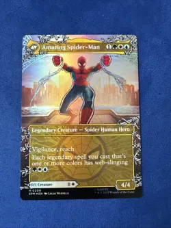 Peter Parker (Borderless) (Foil) 0208 (M) MTG Marvel's Spider-Man (SPM) - Image 2