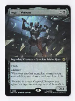 Agent Venom (Extended Art) (Foil) 0255 (R) MTG Marvel's Spider-Man (SPM) - Image 1