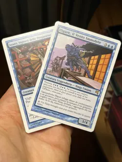 ITALIAN Higure, the Still Wind + Azami, Lady Of Scrolls Salvat-Hachette Mtg 1614 - Image 1