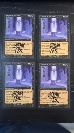 MtG Magic 4x LeyLine of The Void Time Spiral Remastered Signed Adam Rex Black - Image 1