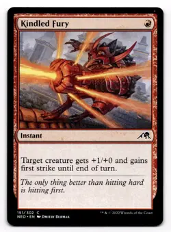 Kindled Fury - NM MTG NEO - Kamigawa: Neon Dynasty 151/302 - Image 1