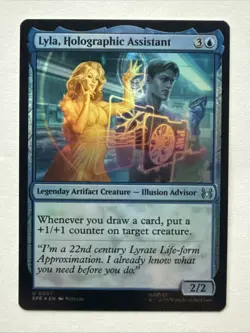Lyla, Holographic Assistant (Foil) - 0007 - Marvel's Spider-Man - MTG NM - Image 1