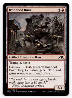 Ironhoof Boar - NM MTG NEO - Kamigawa: Neon Dynasty 148/302 - Image 1