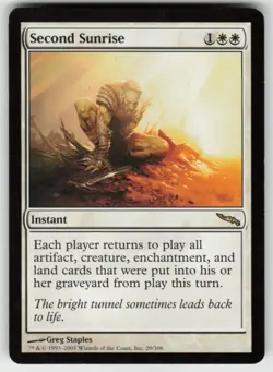 MTG Second Sunrise R Mirrodin 20/306 LP - Image 1