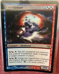 MTG Crackleburr Foil Card Eventide Magic Gold Creature Rare - Image 1