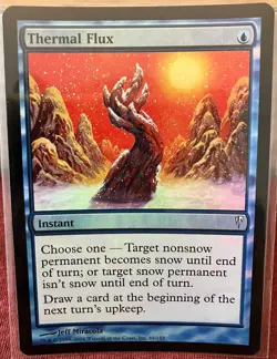 MTG Thermal Flux Foil Card Coldsnap Magic Blue Instant - Image 1