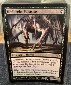 MTG Kederekt Parasite Foil Card Conflux Magic Black Rare - Image 1