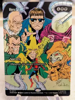 Hex - 0017 - M - Borderless - FOIL Marvel's Spider-Man - MTG Magic - NM - Image 1